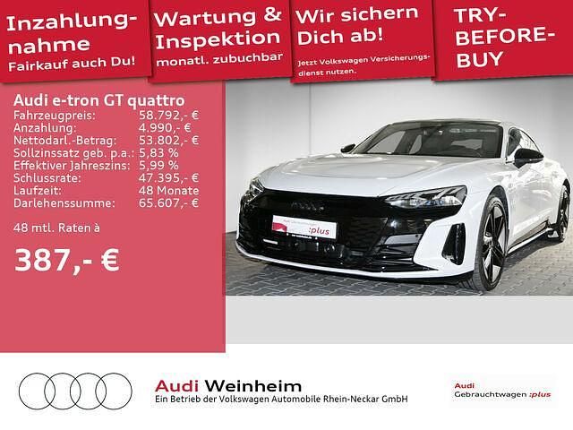 Gebraucht Audi e-tron GT quattro Sport 350 kW (476 PS) 2022 Suzukagrau metallic Limousine