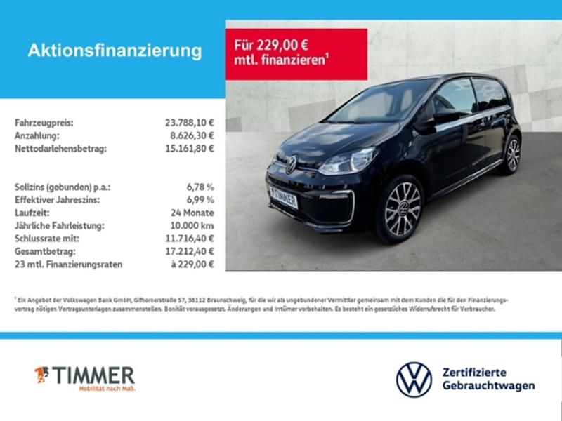 Gebraucht VW e-up! Edition 61 kW (83 PS) 2024 Schwarz Kleinwagen