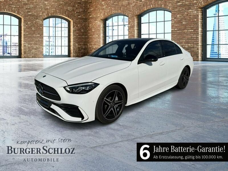 Unilack polarweiß Gebraucht 2024 Mercedes C400 Night Limousine | 47.900 € (Guter Preis) - Bild 1/4