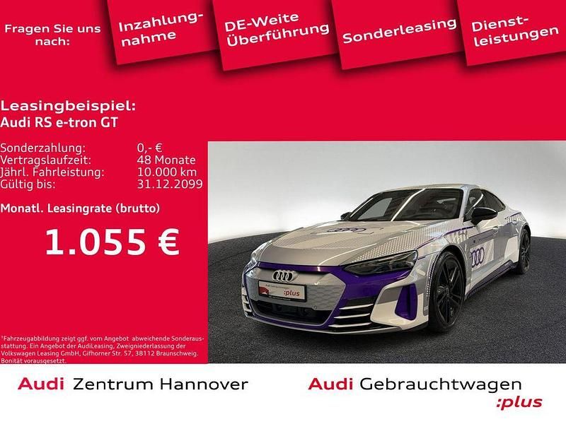 L5 florettsilber metallic (metallic) Gebraucht 2024 Audi RS e-tron GT Ambiente Limousine | 97.949 € (Teuer) - Bild 1/4