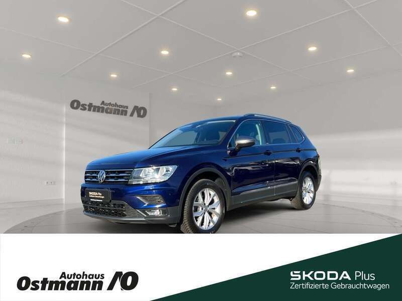 Atlantik blue Gebraucht 2021 VW Tiguan Allspace United SUV | 29.680 € (Fairer Preis) - Bild 1/4