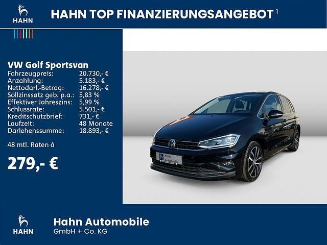 Gebraucht VW Golf Sportsvan Highline 150 PS (110 kW) 2019 Schwarz Van / Kleinbus