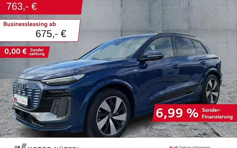 Gebraucht Audi Q6 e-tron S-Line 285 kW (388 PS) 2024 Ascariblau metallic SUV
