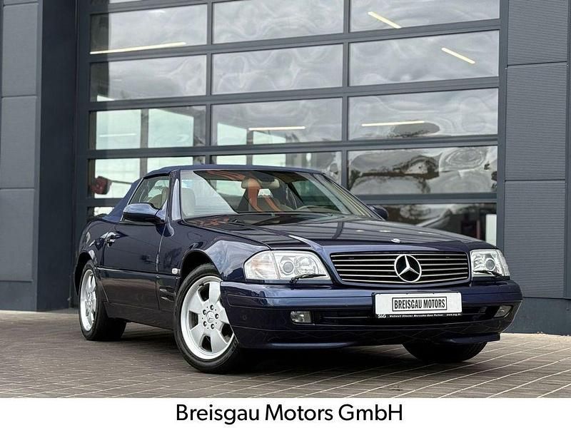 Blau Gebraucht 1998 Mercedes SL320 Cabrio | 24.900 € (Guter Preis) - Bild 1/4
