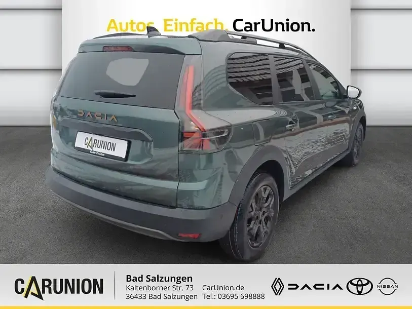 Neu Dacia Jogger Extreme 158 PS (116 kW) 2025 Zedergrün Van / Kleinbus