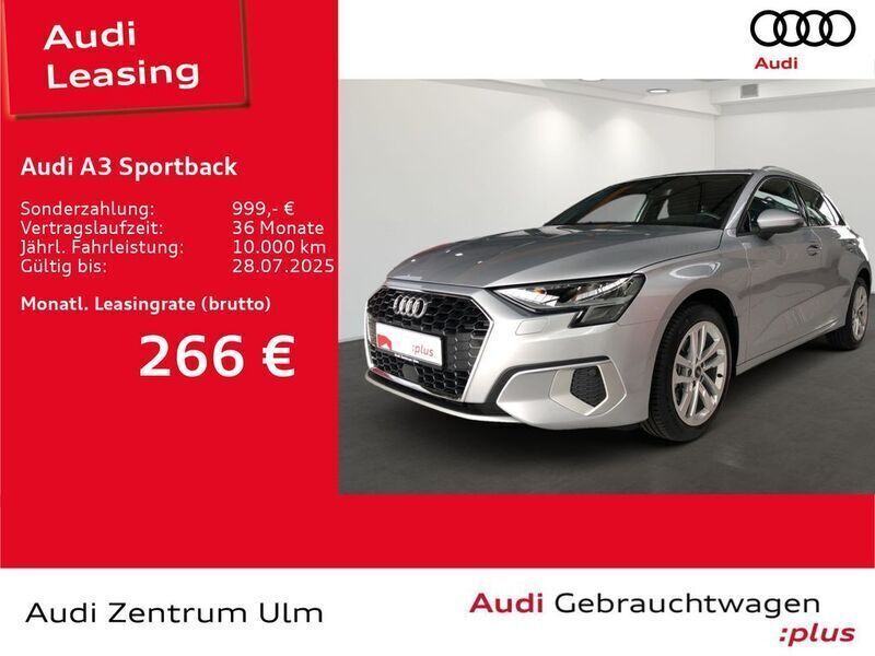 Florettsilber metallic (metallic) Gebraucht 2024 Audi A3 Sportback Advanced Plus Limousine | 30.950 € (Guter Preis) - Bild 1/2