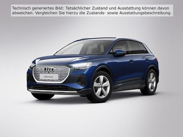 Blau (navarrablau metallic) Gebraucht 2025 Audi Q4 e-tron Ambiente SUV | 51.891 € (Guter Preis) - Bild 1/3