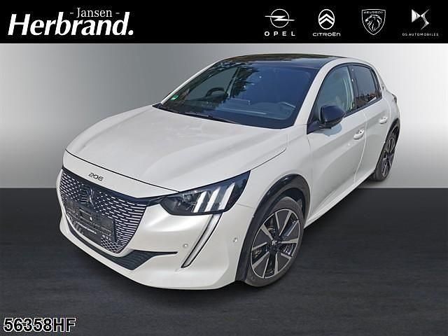 Weiß Gebraucht 2021 Peugeot e-208 GT Kleinwagen | 17.990 € (Fairer Preis) - Bild 1/4