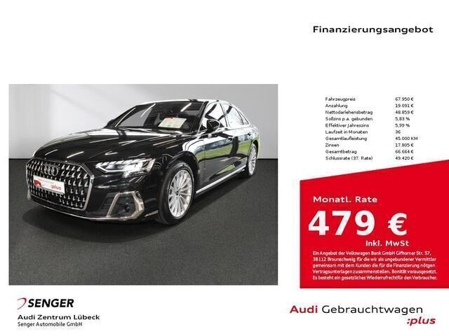Schwarz Gebraucht 2024 Audi A8 Ambiente Limousine | 67.950 € (Fairer Preis) - Bild 1/4