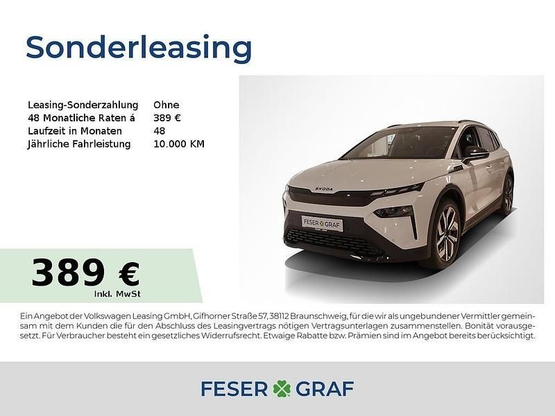 Weiß (moon weiss perleffekt) Neu 2025 Skoda Elroq SportLine SUV | 45.930 € (Fairer Preis) - Bild 1/4