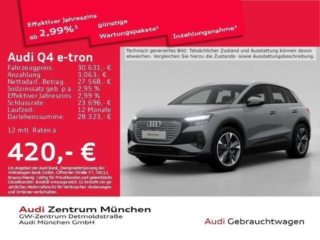 Kieselgrau Gebraucht 2022 Audi Q4 e-tron Basis SUV | 30.631 € (Guter Preis) - Bild 1/2