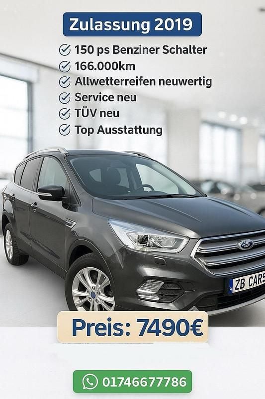 Gebraucht Ford Kuga 150 PS (110 kW) 2018 Grau SUV