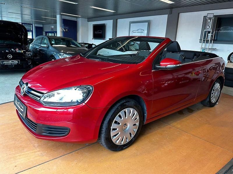Rot Gebraucht 2012 VW Golf Cabriolet Cabrio | 6.190 € (Fairer Preis) - Bild 1/3