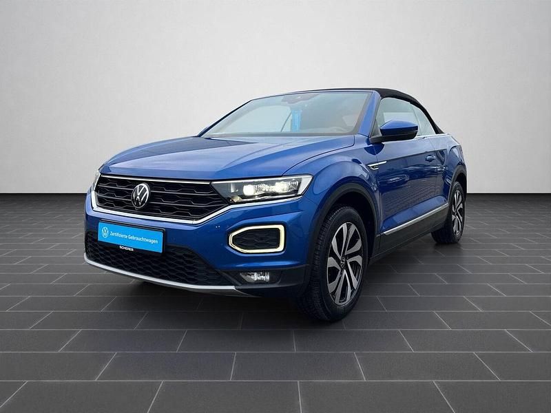 Ravennablau metallic schwarz (metallic) Gebraucht 2021 VW T-Roc SUV | 23.500 € (Guter Preis) - Bild 1/4