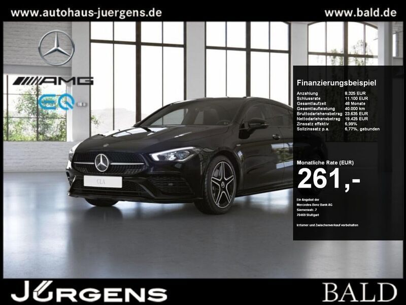 Nachtschwarz Gebraucht 2021 Mercedes CLA250e Shooting Brake AMG Kombi | 27.750 € (Superpreis) - Bild 1/4