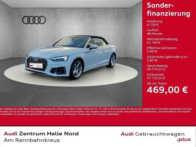 Gebraucht Audi S5 Cabriolet Sport 354 PS (260 kW) 2022 Gletscherweiß metallic Cabrio
