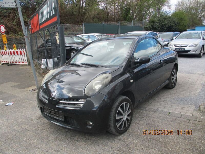 Schwarz Gebraucht 2006 Nissan Micra C+C Premium Edition Cabrio | 1.499 € (Guter Preis) - Bild 1/4