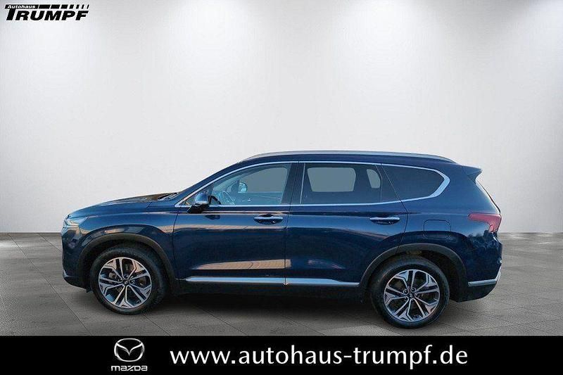 Blau Gebraucht 2019 Hyundai Santa Fe Premium SUV | 19.980 € (Fairer Preis) - Bild 1/4
