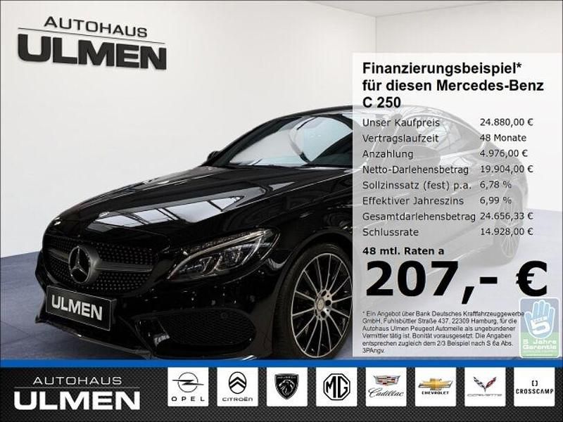 Gebraucht Mercedes C250 204 PS (150 kW) 2015 Schwarz Coupé