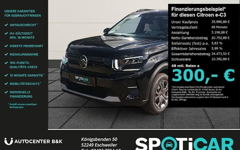 Gebraucht Citroën e-C3 83 kW (113 PS) 2025 Schwarz Limousine