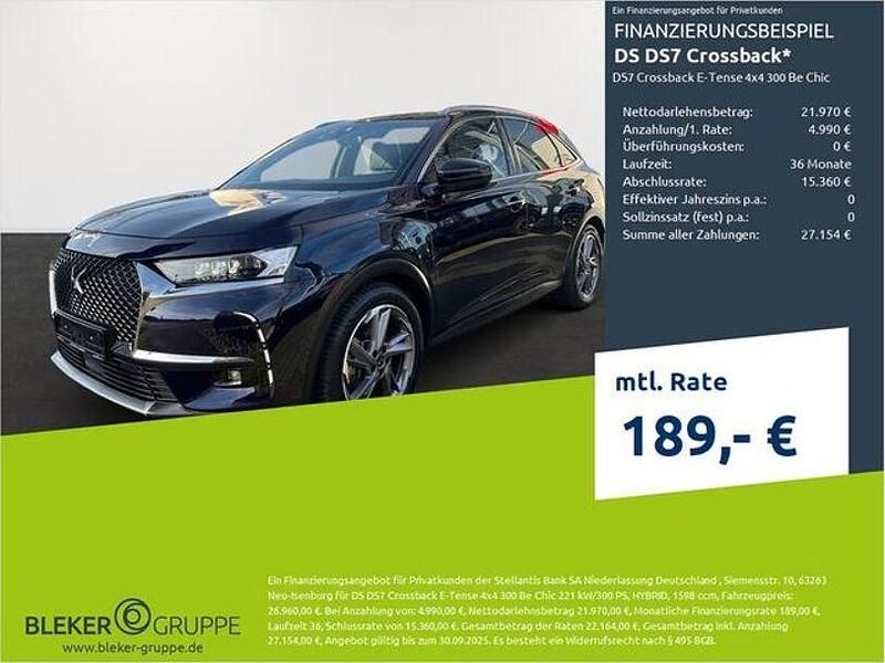 Dark blau Gebraucht 2020 DS Automobiles DS7 Crossback Be Chic SUV | 26.960 € (Guter Preis) - Bild 1/3
