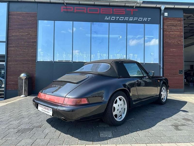 Gebraucht Porsche 911 Carrera 4 Cabriolet 250 PS (183 kW) 1990 Satinschwarz metallic Cabrio