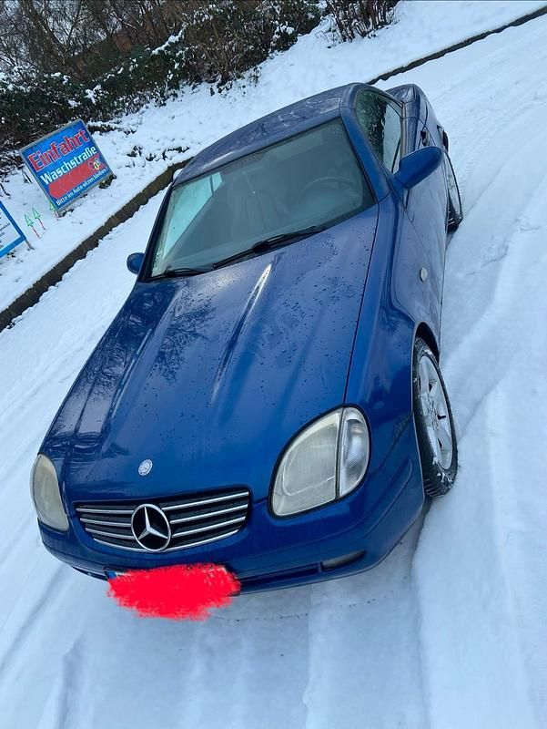 Blau Gebraucht 1997 Mercedes SLK200 Cabrio | 1.799 € (Superpreis) - Bild 1/4