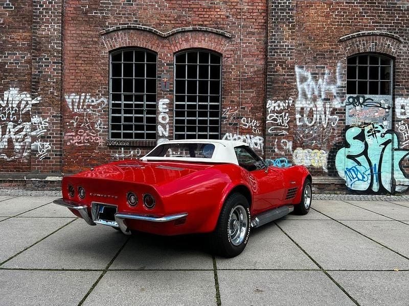 Second-hand Corvette C3 300 CP (220 kW) 1970 Roșu Cabrio