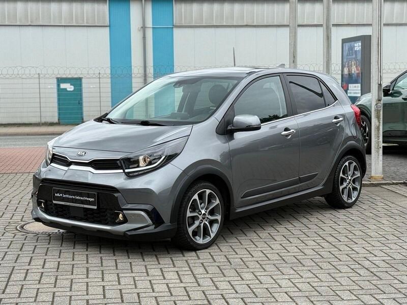 Grau Gebraucht 2021 Kia Picanto X-Line Kleinwagen | 14.680 € (Fairer Preis) - Bild 1/4