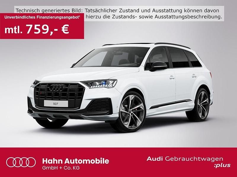 Gletscherweiß metallic Gebraucht 2022 Audi SQ7 Ambiente SUV | 65.990 € (Guter Preis) - Bild 1/3