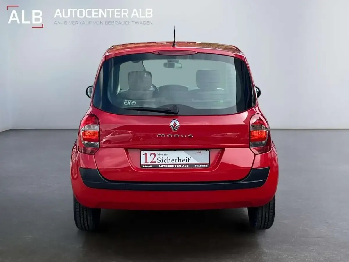 Gebraucht Renault Modus Authentique 79 PS (58 kW) 2009 Rot Van / Kleinbus