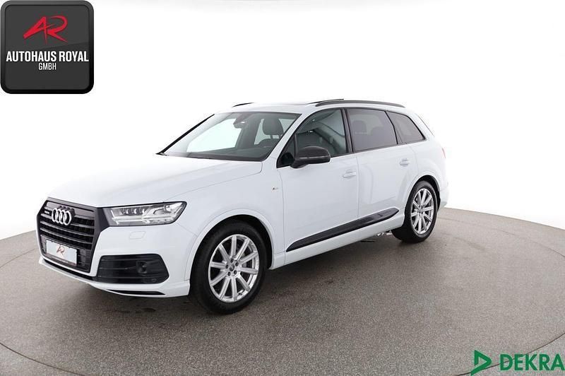 Weiss (metallic) Gebraucht 2019 Audi Q7 S-Line SUV | 46.840 € (Fairer Preis) - Bild 1/4