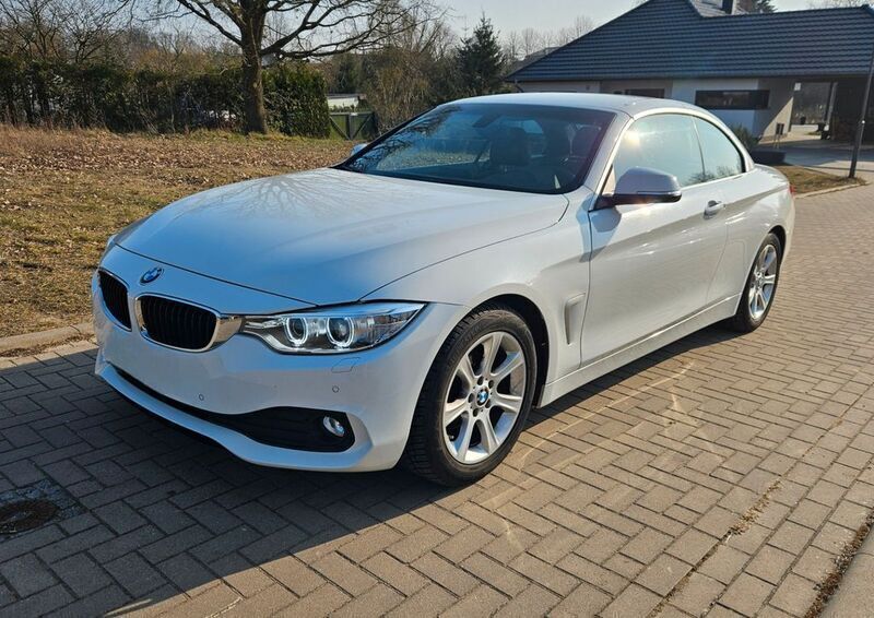 Weiß Gebraucht 2014 BMW 420 Sport Line Cabrio | 16.999 € (Guter Preis) - Bild 1/4