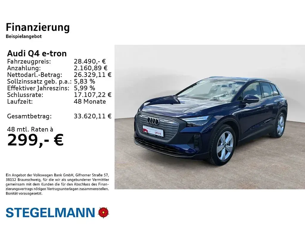 Second-hand Audi Q4 e-tron Sport 150 kW (204 CP) 2022 Albastru SUV