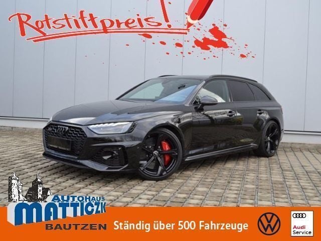 Mythosschwarz metallic (metallic) Gebraucht 2020 Audi RS4 Advanced Kombi | 75.439 € (Teuer) - Bild 1/4