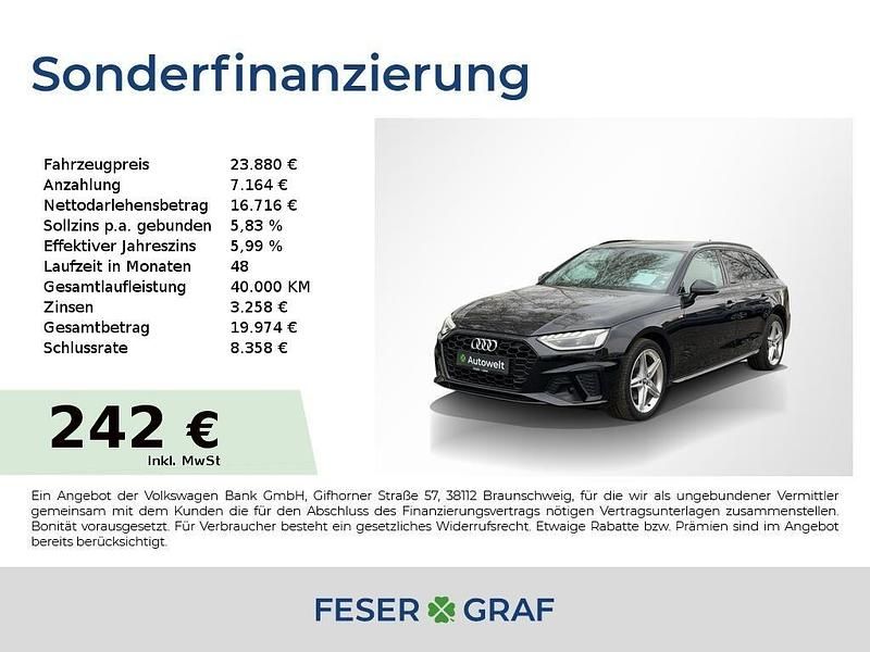 Gebraucht Audi A4 Ambiente 163 PS (119 kW) 2022 Mythosschwarz metallic Kombi