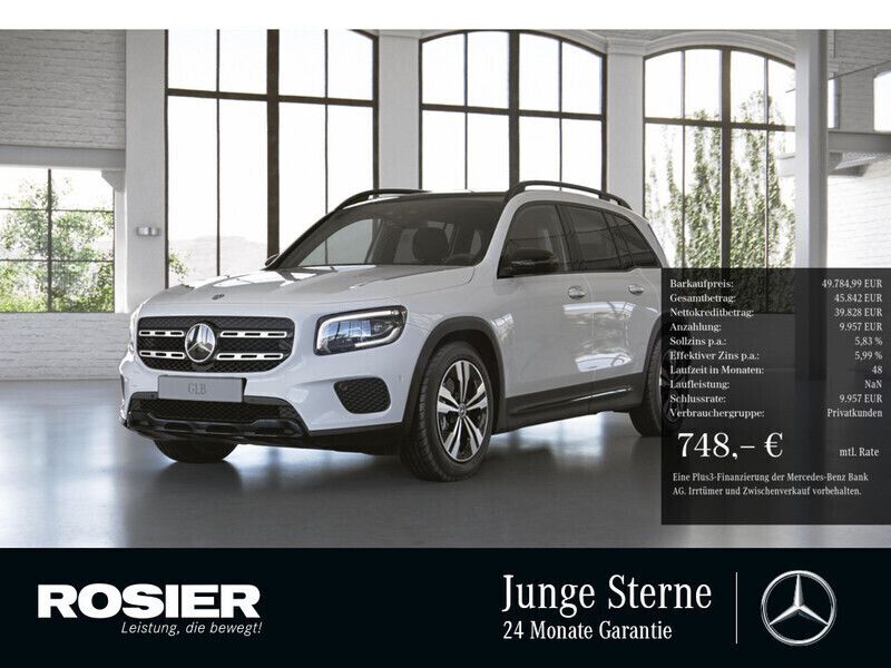 Weiss / polarweiß Gebraucht 2023 Mercedes GLB220 Progressive SUV | 49.785 € - Bild 1/4