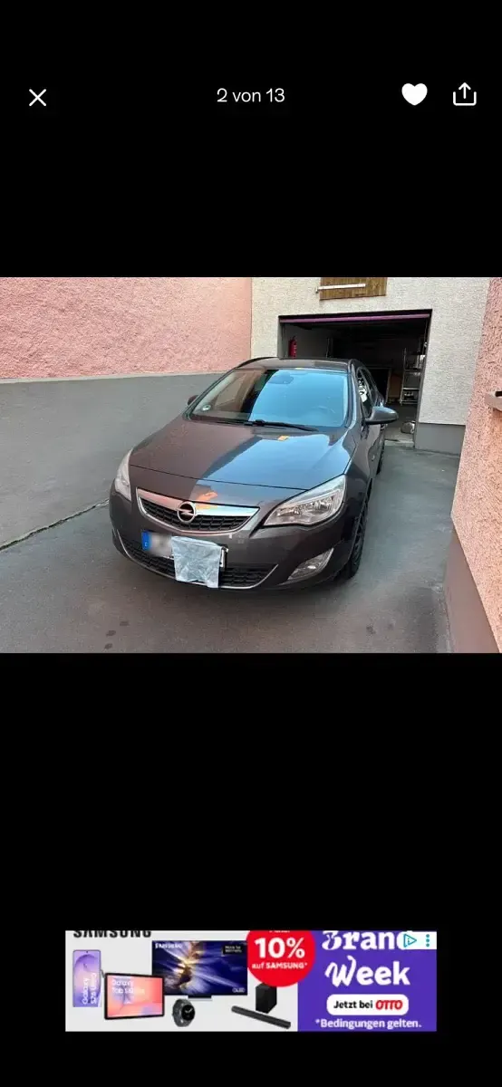 Gebraucht Opel Astra 140 PS (102 kW) 2012 Grau Kombi