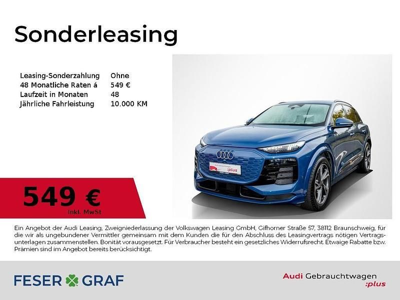 Ascariblau metallic Gebraucht 2025 Audi Q6 e-tron Ambiente SUV | 60.990 € (Etwas zu teuer) - Bild 1/4
