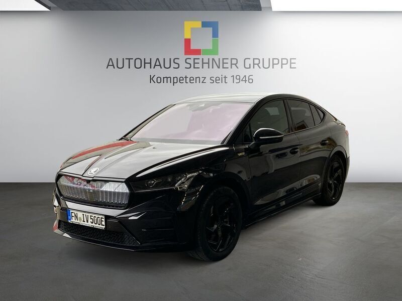 Blackmagic perleffekt (schwarz) (schwarz) Gebraucht 2022 Skoda Enyaq iV RS SUV | 46.770 € (Etwas zu teuer) - Bild 1/4