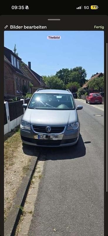 Gebraucht VW Touran 101 PS (74 kW) 2004 Silber Van / Kleinbus