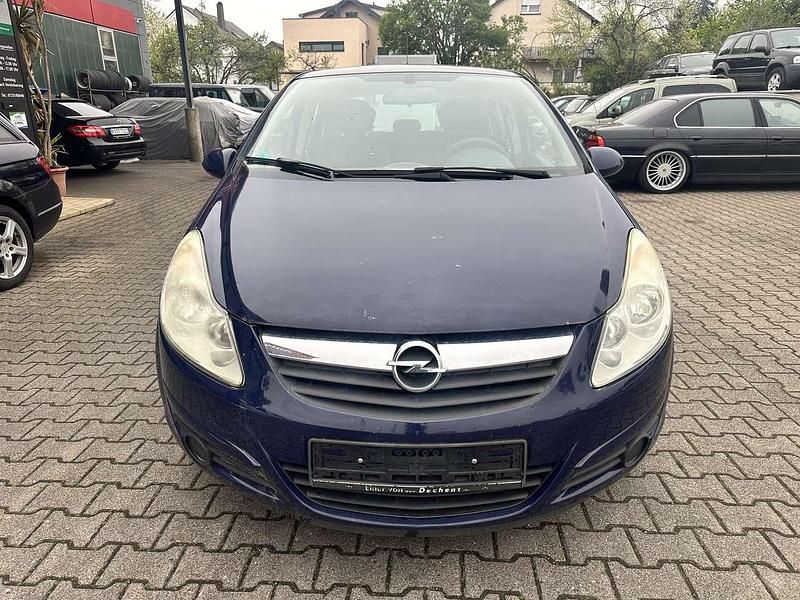 Gebraucht Opel Corsa Edition 80 PS (58 kW) 2009 Royalblau h: u2/f:atlantikblau Kleinwagen