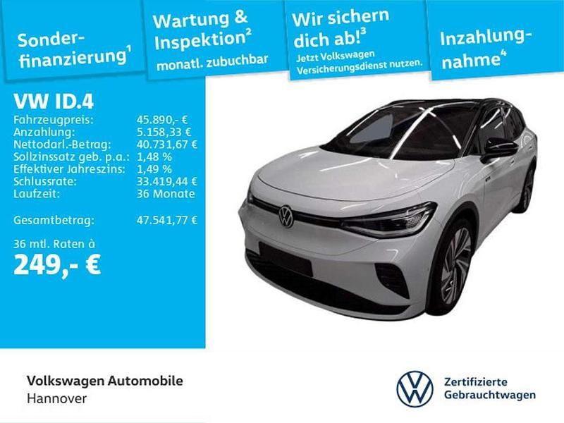 Gletscherweiß metallic Gebraucht 2025 VW ID.4 GTX SUV | 45.890 € (Fairer Preis) - Bild 1/3