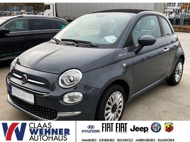 Carrara grau) (grau Gebraucht 2021 Fiat 500C Dolcevita Cabrio | 12.690 € (Guter Preis) - Bild 1/4