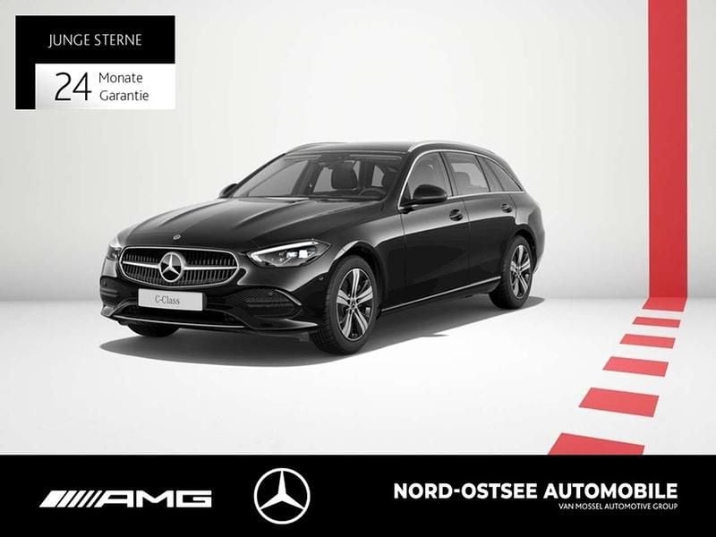 Metalliclack obsidianschwarz Gebraucht 2022 Mercedes C220 Avantgarde Kombi | 22.490 € (Guter Preis) - Bild 1/3