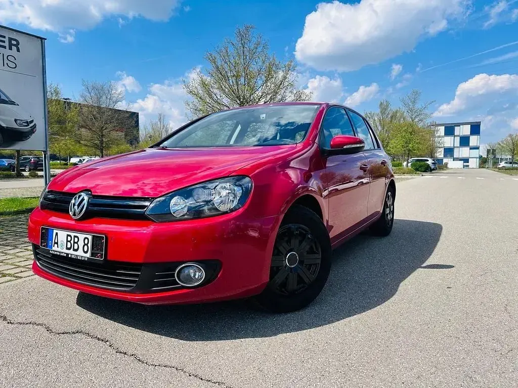 Usata VW Golf VI 80 CV (58 kW) 2010 Rosso Utilitaria