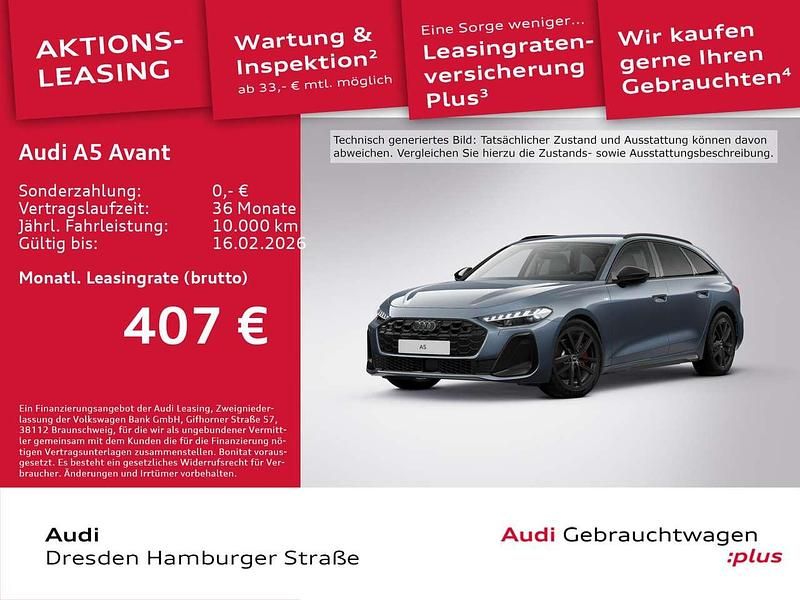 Horizontblau metallic Gebraucht 2025 Audi A5 S-Line Kombi | 49.490 € (Guter Preis) - Bild 1/3