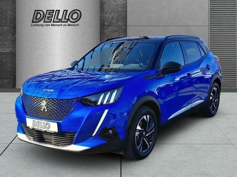 Blau Gebraucht 2022 Peugeot e-2008 GT SUV | 21.455 € (Fairer Preis) - Bild 1/4