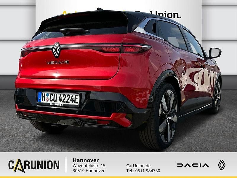 Gebraucht Renault Megane E-Tech Techno 160 kW (218 PS) 2023 Dezirrot metallic, black pear Limousine
