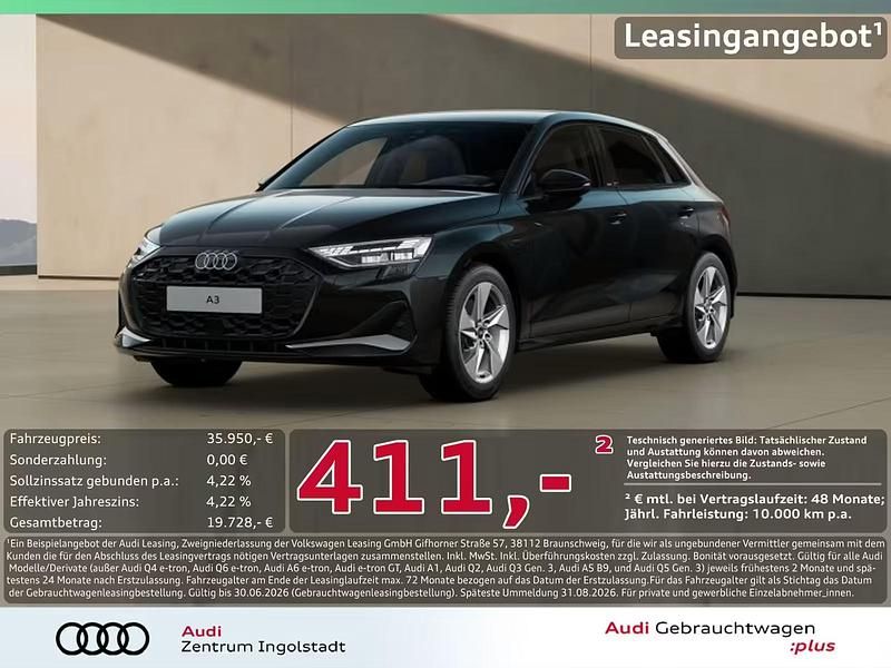 Usata Audi A3 Advanced 204 CV (150 kW) 2025 Nero Berlina